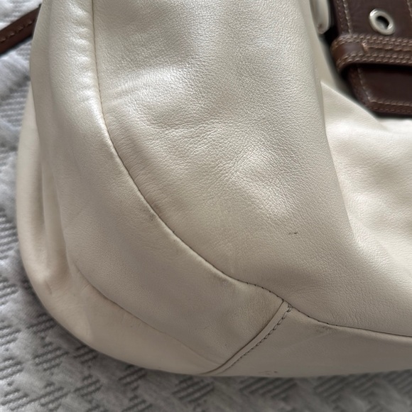 Coach Cream and Brown Shoulder Bag - Picture 4 of 7